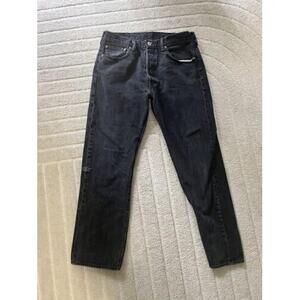 Men's Levi Original 501's Black Size 34 Black Zip Fly